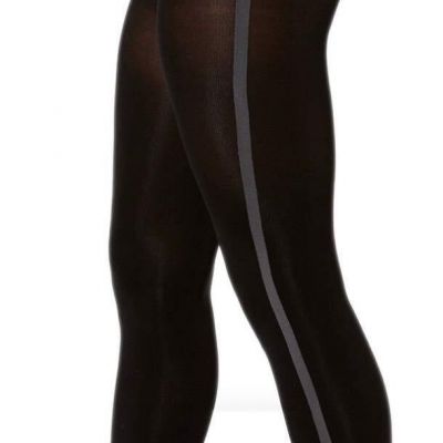 INC International Concepts INC Varsity-Stripe Footless Tights Black Stripe