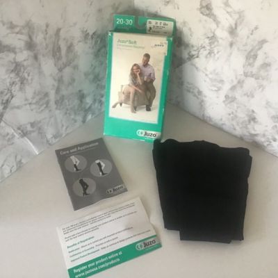 Juzo 2001 12585 Compression Knee Stockings 20-30mmHg Black Size III Type AG -NEW