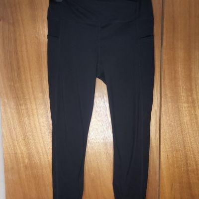 Gaiam Women's Black Leggings Size Medium Yoga Pants Workout Activewear Casual