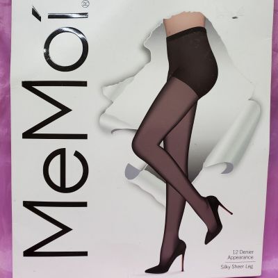 MeMoi Crystal Silky Sheer Control Top Pantyhose MM-210 size Large Nude Nylons