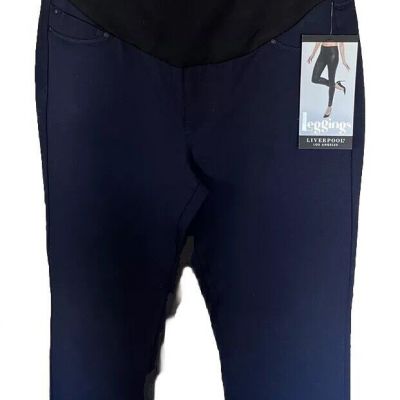 Size 8/26 Liverpool Los Angeles Blue Leggings maternity style:LQ2021SBB