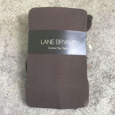 Lane Bryant Control Top Tights Size C/D Brown