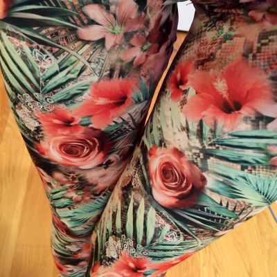Leggings Buttery BRIGHT PRARIE Paisley Floral SOFT OS 2-10