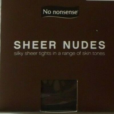 No Nonsense Sheer Nudes Tights Pantyhose~Control Top~Sheer Toe~Size A~NEW