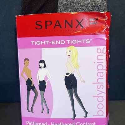 Spanx Tight End Tights Patterned Heather Contrast Body Shaping Size A 95-125lbs