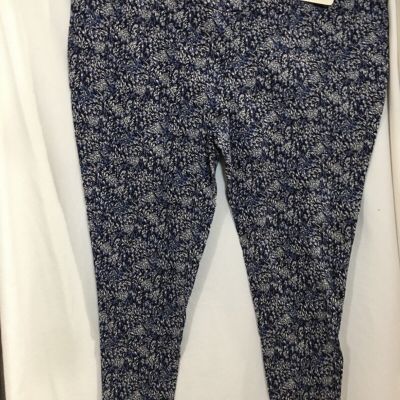 New Terra & Sky High Rise Fitted Leggings Plus Women many sizes Feather Texture