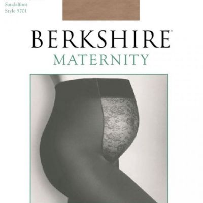 Berkshire Maternity Light Support Sandalfoot Nude Pantyhose Size A
