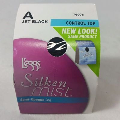 Leggs Womens Semi Opaque Leg Control Top Pantyhose A (Small) Jet Black #76005