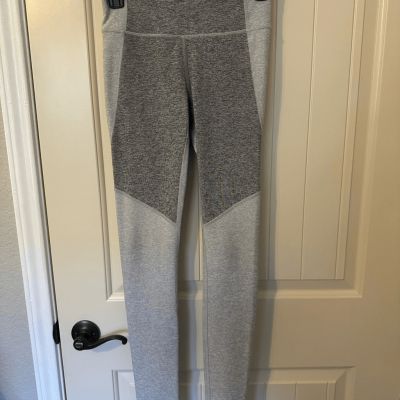 Outdoor Voices Gray Colorblock Workout Leggings Size XS