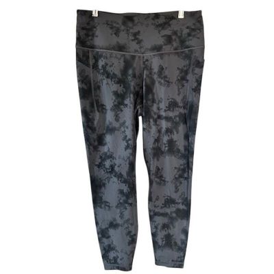We Wander Ankle Flexstretch High Rise Gray Tie Dye Leggings, size 1X