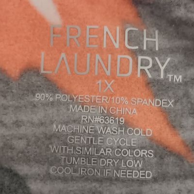 French Laundry Women's Plus Gray Halloween Leggings Size 1X