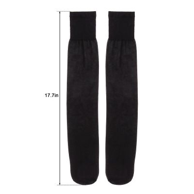 4 Pairs Elastic Women Nylon Under Knee High Sheer Stockings Silk Long Socks 2022