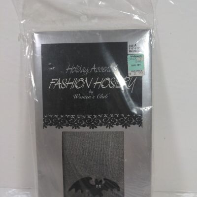 BATS HOLIDAY ACCENTS HALLOWEEN FASHION COSTUME STOCKINGS HOSIERY 5'3