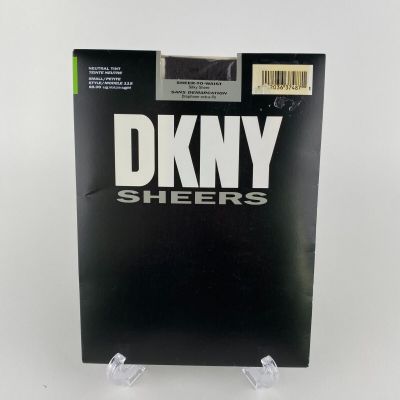 Vintage 1997 DKNY Pantyhose #115 Silky Sheer To Waist Neutral Tint Size Small