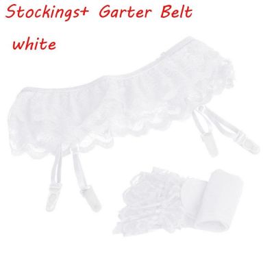 New Leggings Sexy Thigh-Highs Lace Top Socks+Suspender Garter Belt Stockings