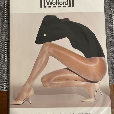 New  Wolford Satin Touch 20 Tights Sz Small In  Gobi.