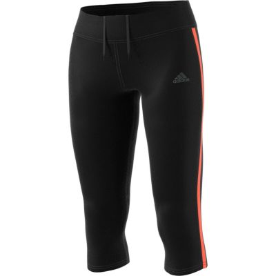 Women's Adidas Own the Run 3/4 Running Tights Small S Black/Red
