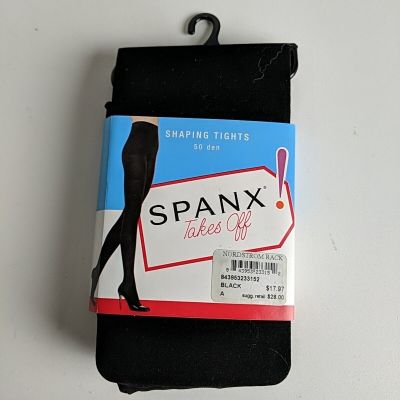 New Spanx Takes Off Shaping Tights 50 Den Color Black Size: A