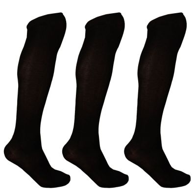 Women's Bamboo Knee High Trouser Socks - Rayon from Bamboo Casual Dress 3 Pair
