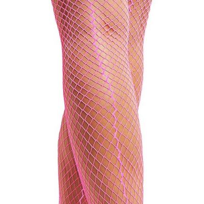 Seam Back Fishnet Thigh High Stockings Silicone Lace Top Lingerie Stay up Sheer