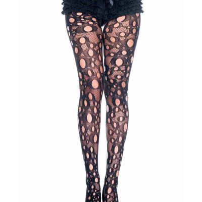 Brand New Circle Cut Out Fishnet Pantyhose Music Legs 50023