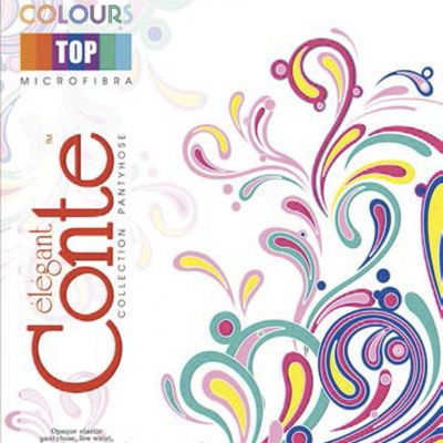 Conte TIGHTS Bright Colours Top 50 den | Hipster Colorful Pantyhose Purple, Blue