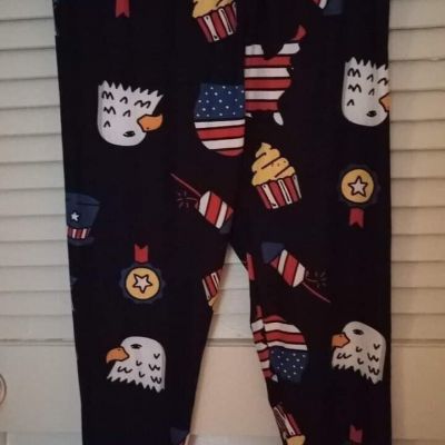 Womens Capris Celebrate Plus Size 14-22 Nwot Leggings