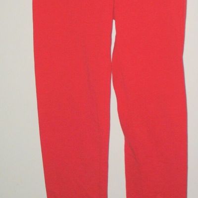 WET SEAL - RED - JUNIOR LARGE -  COTTON STRETCH  FOOTLESS TIGHTS