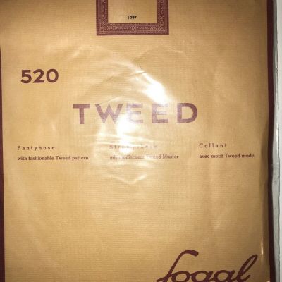 FOGAL Tweed 520 Pantyhose Color: Noir Size: Small 520 - 08