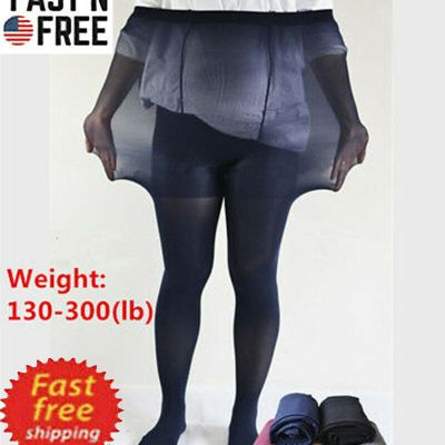 Women Plus Size 2X -6X Super Elastic Opaque Stockings Pantyhose Lengthen Tights