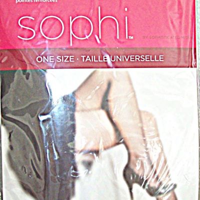NEW SOPHI Sheer Pantyhose/Tights BLACK -One Size Fits 5' - 5'8