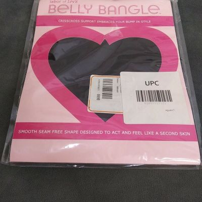 Womens Labor of Love Belly Bangle Crisscross Support Black Size s/m new in pack