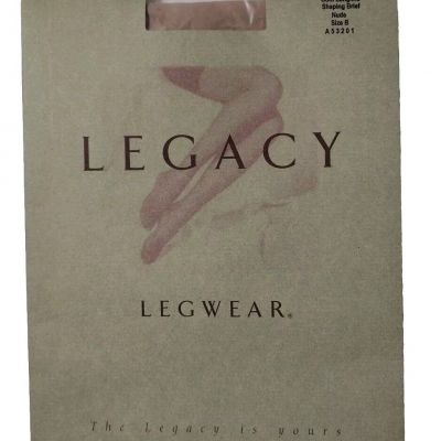 Legacy Legwear Body Shaper Shaping Brief Size B Nude A53201