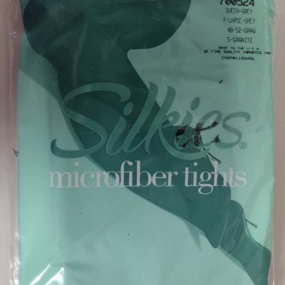 NEW SEALED SILKIES SOFT MICROFIBER CONTROL TOP QUEEN XL GREY 700524