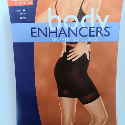 Hanes Firm Control Body Enhancers Size EF Black