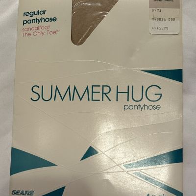 Sears The Only Toe Summer Hug Sand Dune Pantyhose Size Average NEW