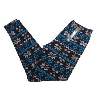 Womens Printed Leggings Buttery Soft Plus One Size Stretch Black Blue White