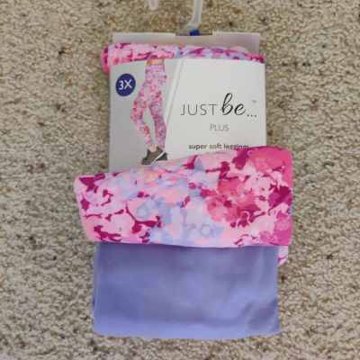 JUST be... Plus Super Soft Leggings 2-Pack NEW Size 3X