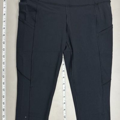 Lululemon Fast Black Leggings WOMENS SMALL POCKETS YOGA WORKOUT PILATES ATHLETIC