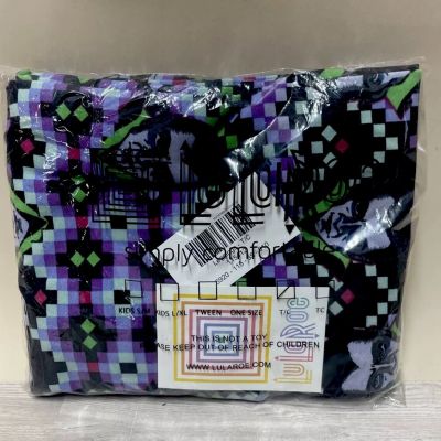 LuLaRoe Size TC Tall Curvy Halloween Leggings Dracula Black Purple New Sealed