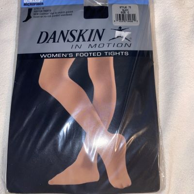 Danskin In Motion Women’s Ultrasoft Microfiber Footed Tight Black Sz C style 72