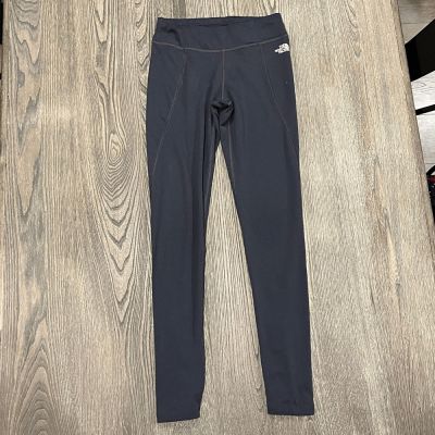 The North Face Ankle Legging Pants Mid-Rise Ruched Stretch Dark Gray Size Small