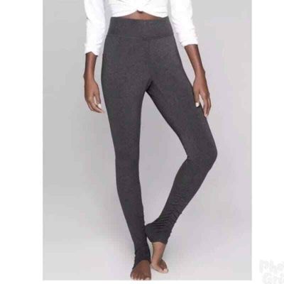 Athleta Style 866958 Women's Size S Charcoal Gray Restore Slim Ruched Leggings