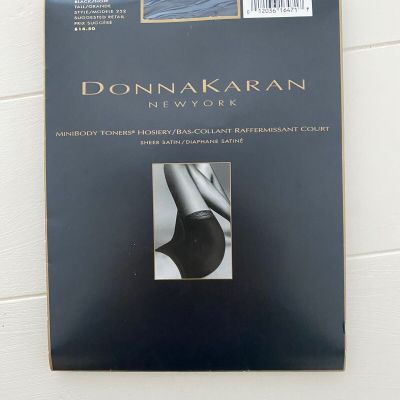 Donna Karan New York Minibody Toners Hosiery Black Tall Style 252 Vtg Sealed NEW