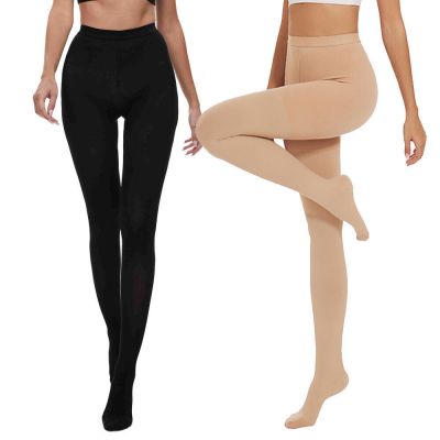 Womens Total Leg Support Pantyhose Medical Compression Stockings Support Tights