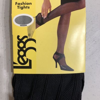Leggs Fashion Tights Herringbone Black Size B