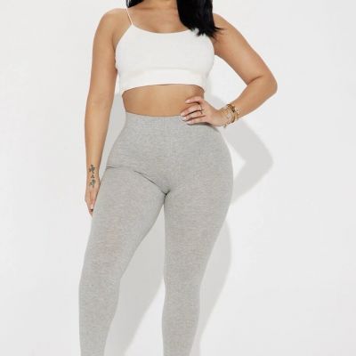 New W/ Tags Fashion Nova Game Changer Legging - Heather Grey Large Women’s