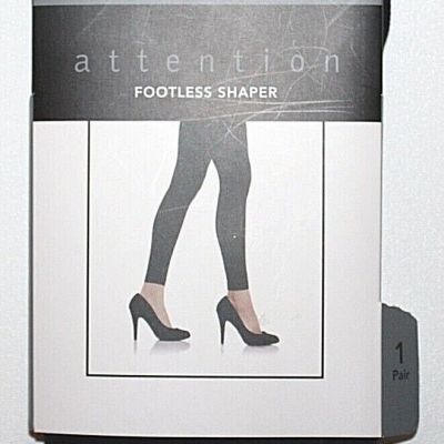 Attention Black Footless Shaper Tights  1 Pair - Size S/M