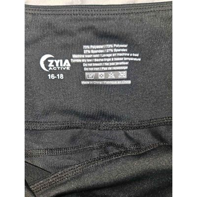 Zyia Active Side Pocket Workout Leggings Size 16-18 Ankle