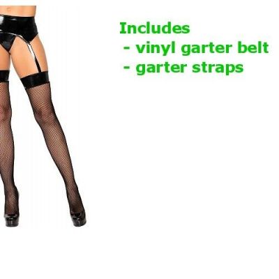 Stefani Garter Belt Fishnet Stockings Hosiery Adult